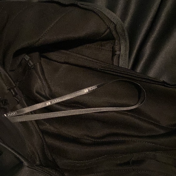 Tadashi Black evening gown long, mesh stripes beautiful, s:L - Picture 7 of 7